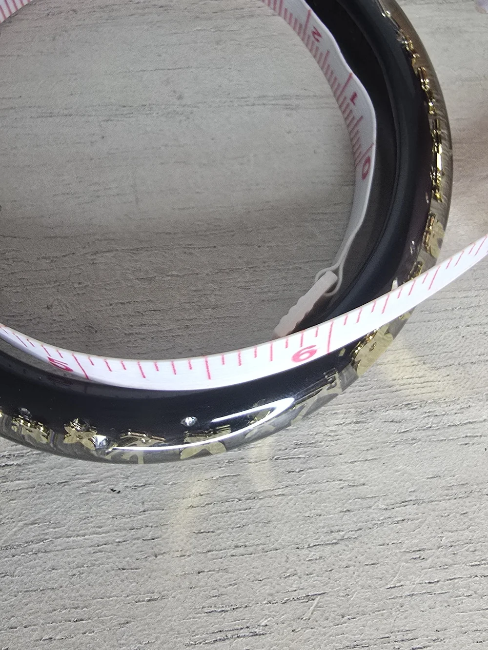 Louis Vuitton LV Bracelet Inclusion TPM Bangle Resin Black LK1009  Authentic FUL - Picture 11 of 12